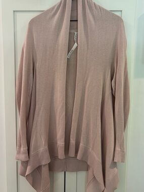 lululemon athletica Dusty Pink Open-Front Draped Cardigan